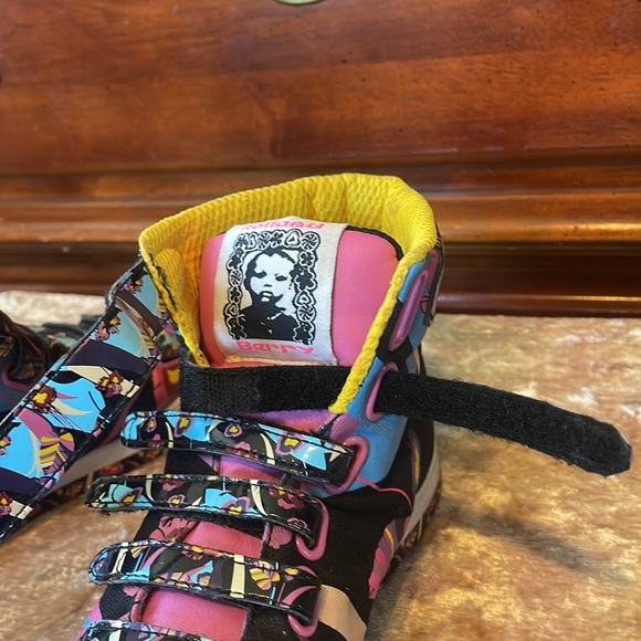 Rolland Barry x REEBOK NPC Mid Multi-Color Floral Silk Screen $200 EUC US Wmn 8 - Picture 5 of 7